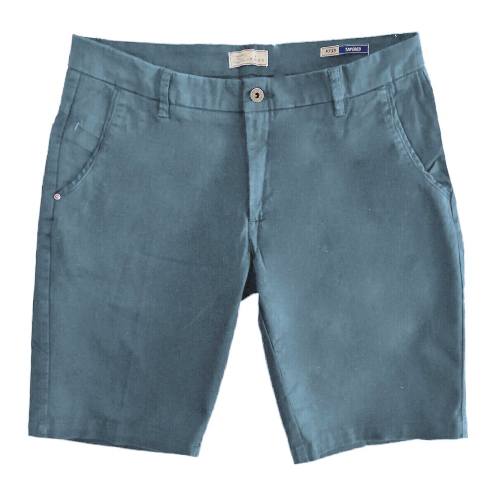 Yes Zee Hellblaue Herren-Bermudashorts aus Baumwolle
