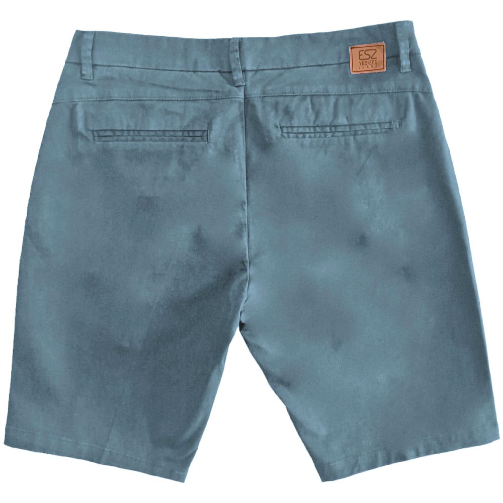 Yes Zee Hellblaue Herren-Bermudashorts aus Baumwolle
