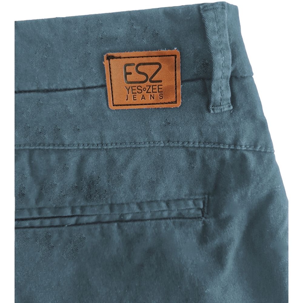 Yes Zee Hellblaue Herren-Bermudashorts aus Baumwolle