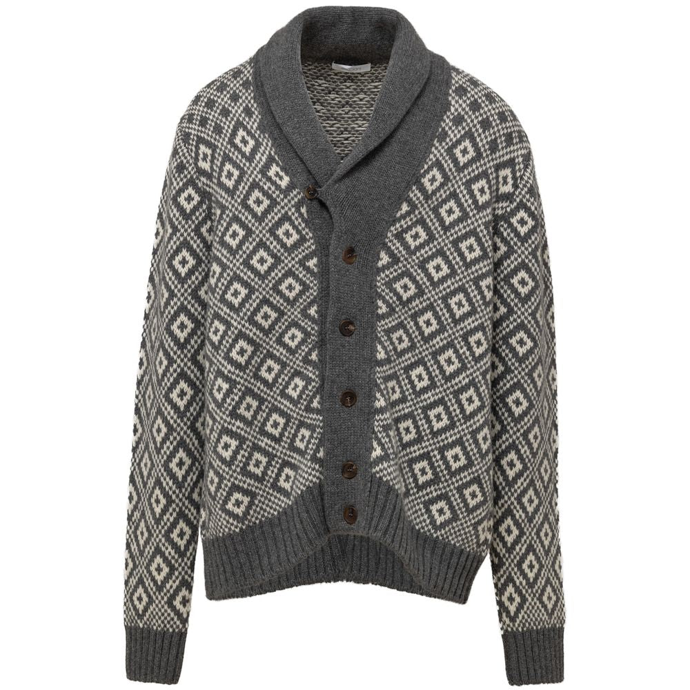 Cruciani Zweifarbige Kaschmir-Strickjacke