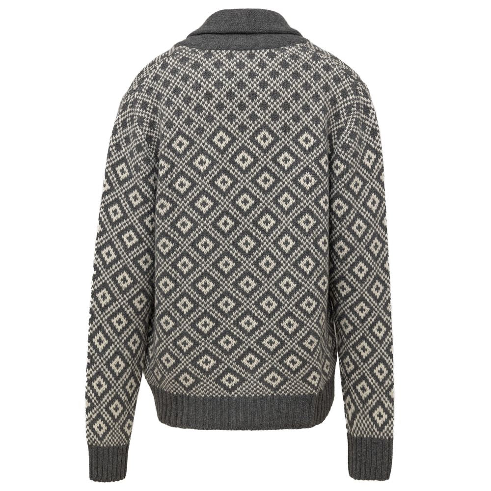 Cruciani Zweifarbige Kaschmir-Strickjacke