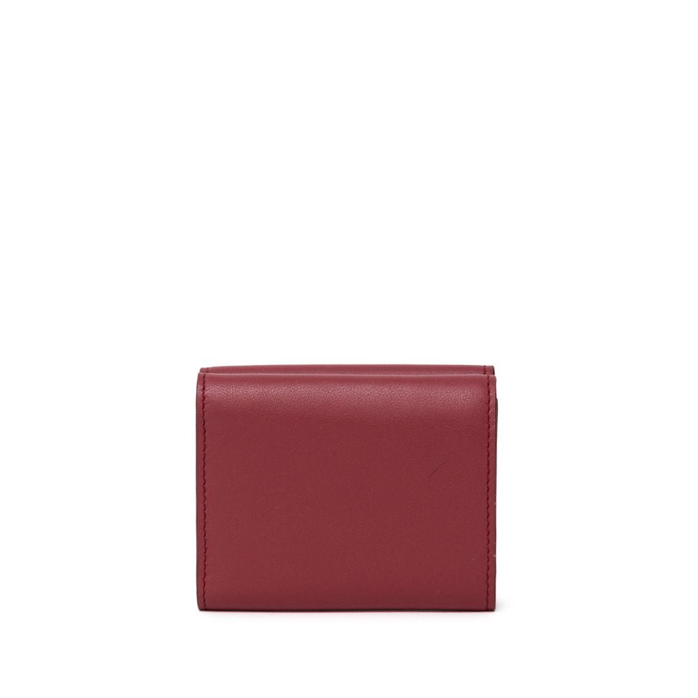 Dolce &amp; Gabbana Rotes Kalbsleder-Portemonnaie