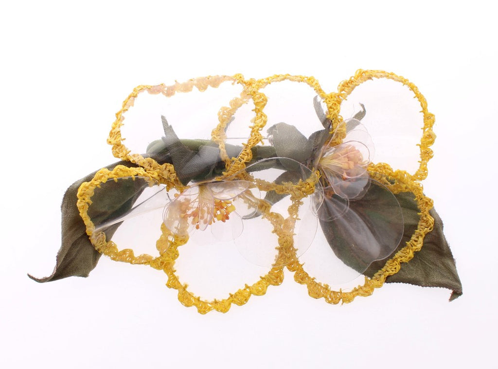 Dolce &amp; Gabbana – Exquisite handgefertigte Seidenbrosche mit Blumenmuster