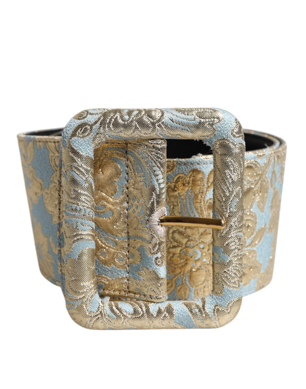 Dolce &amp; Gabbana – Breiter Taillengürtel aus mehrfarbigem Jacquard mit Blumenmuster