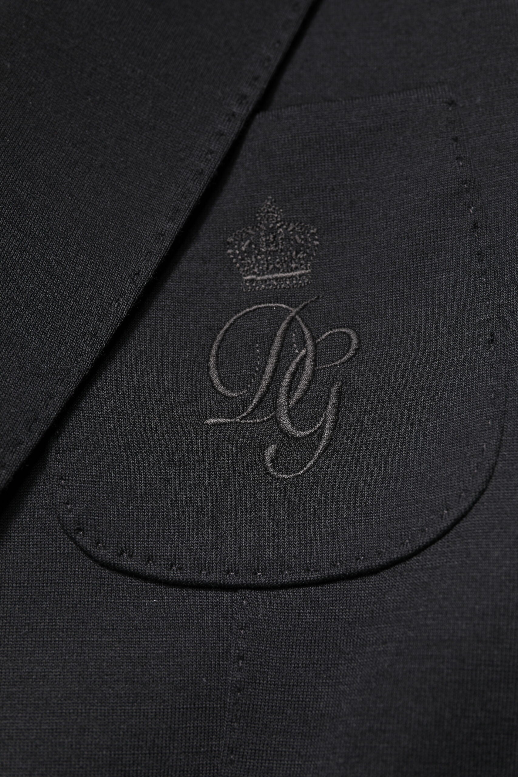 Dolce &amp; Gabbana – Schwarzer Slim Fit-Mantel aus Wolle, Blazer, Jacke, Anzug