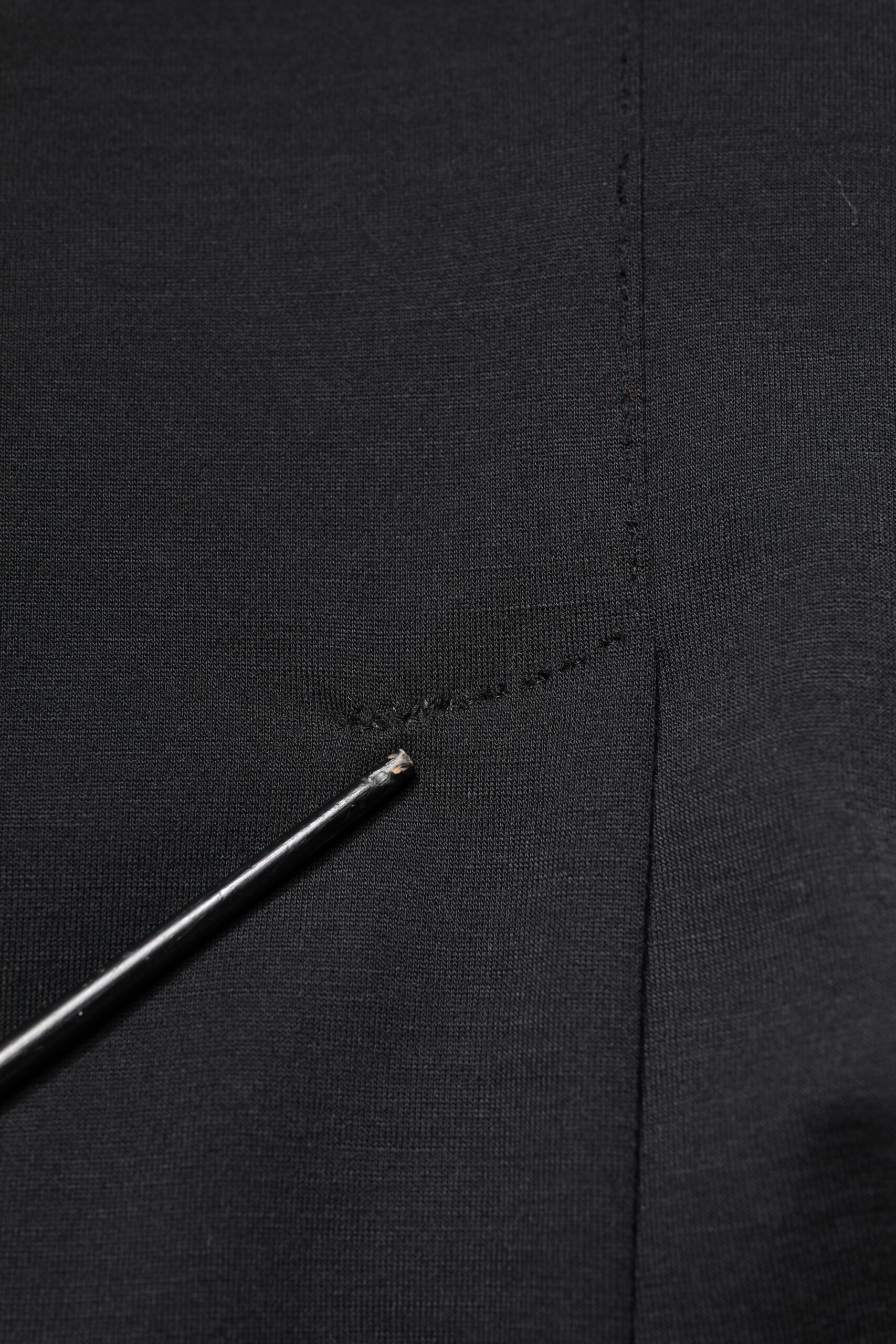 Dolce &amp; Gabbana – Schwarzer Slim Fit-Mantel aus Wolle, Blazer, Jacke, Anzug