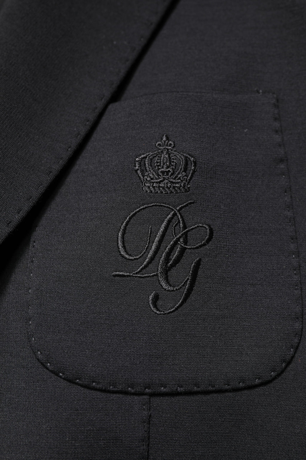 Dolce &amp; Gabbana Schwarzer einreihiger Herrenmantel Blazeranzug