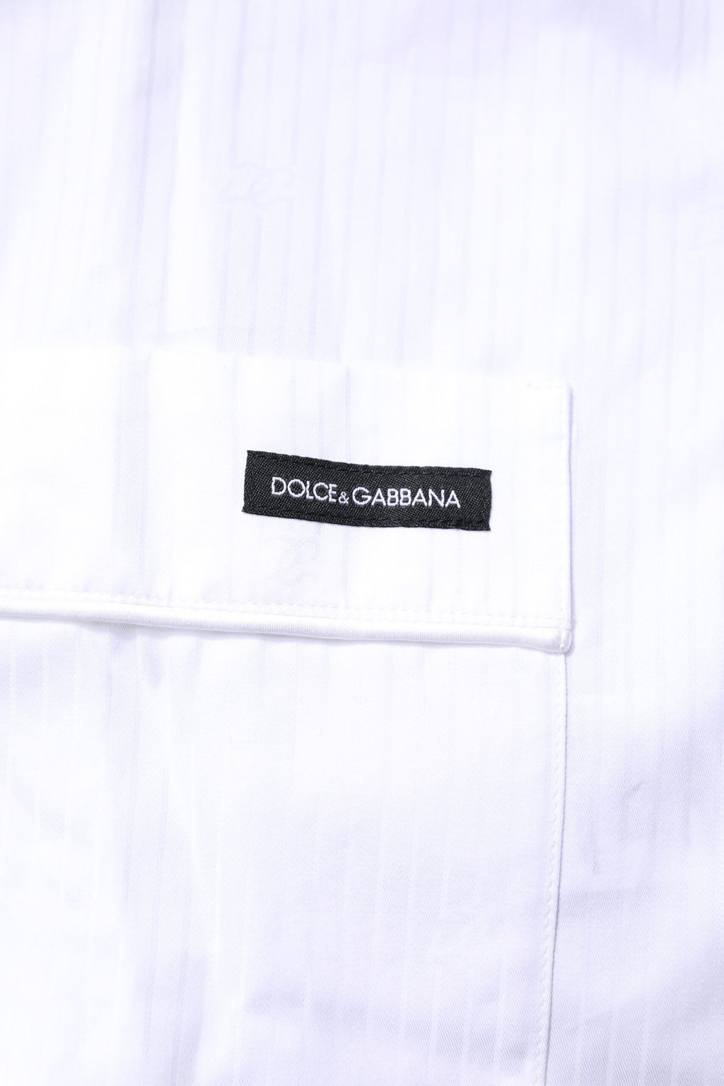 Dolce &amp; Gabbana Pyjama-Set aus weißer Baumwolle mit Hemd und Hose
