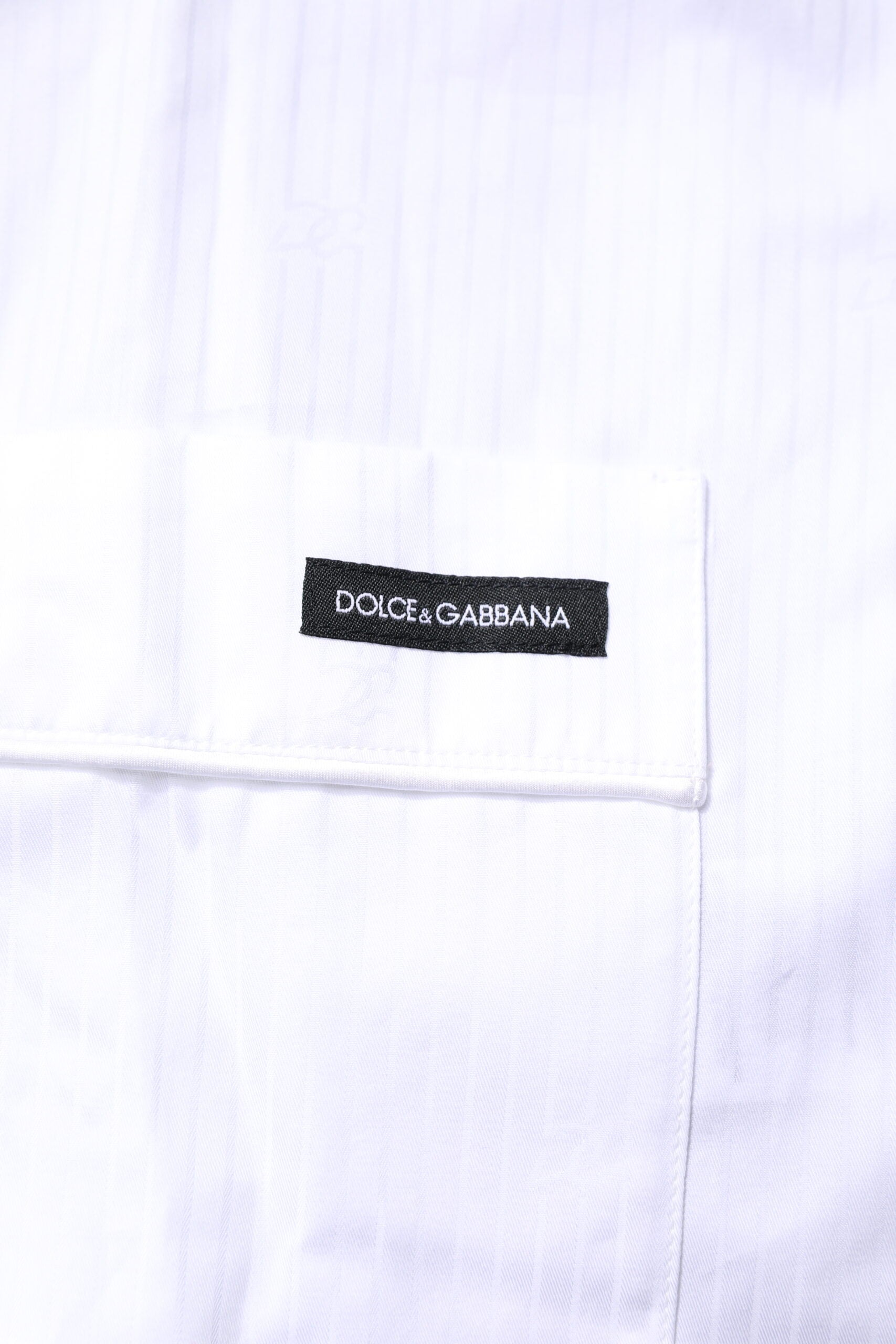Dolce &amp; Gabbana Pyjama-Set aus weißer Baumwolle mit Hemd und Hose