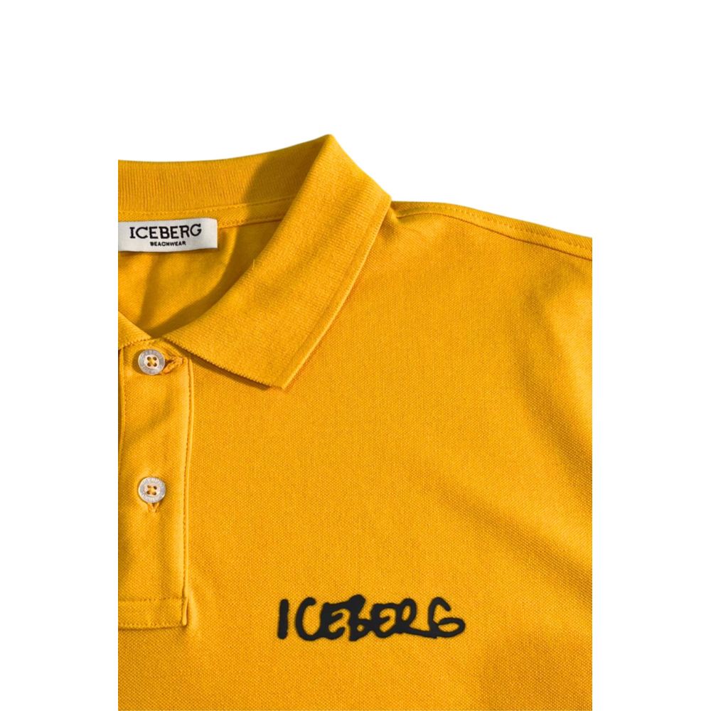 Iceberg Gelbes Poloshirt aus Baumwolle für Herren