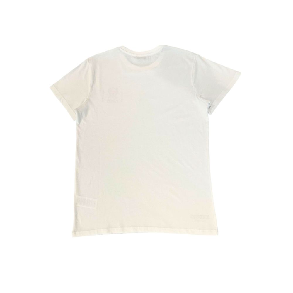 Iceberg Weißes Herren-T-Shirt aus Baumwolle