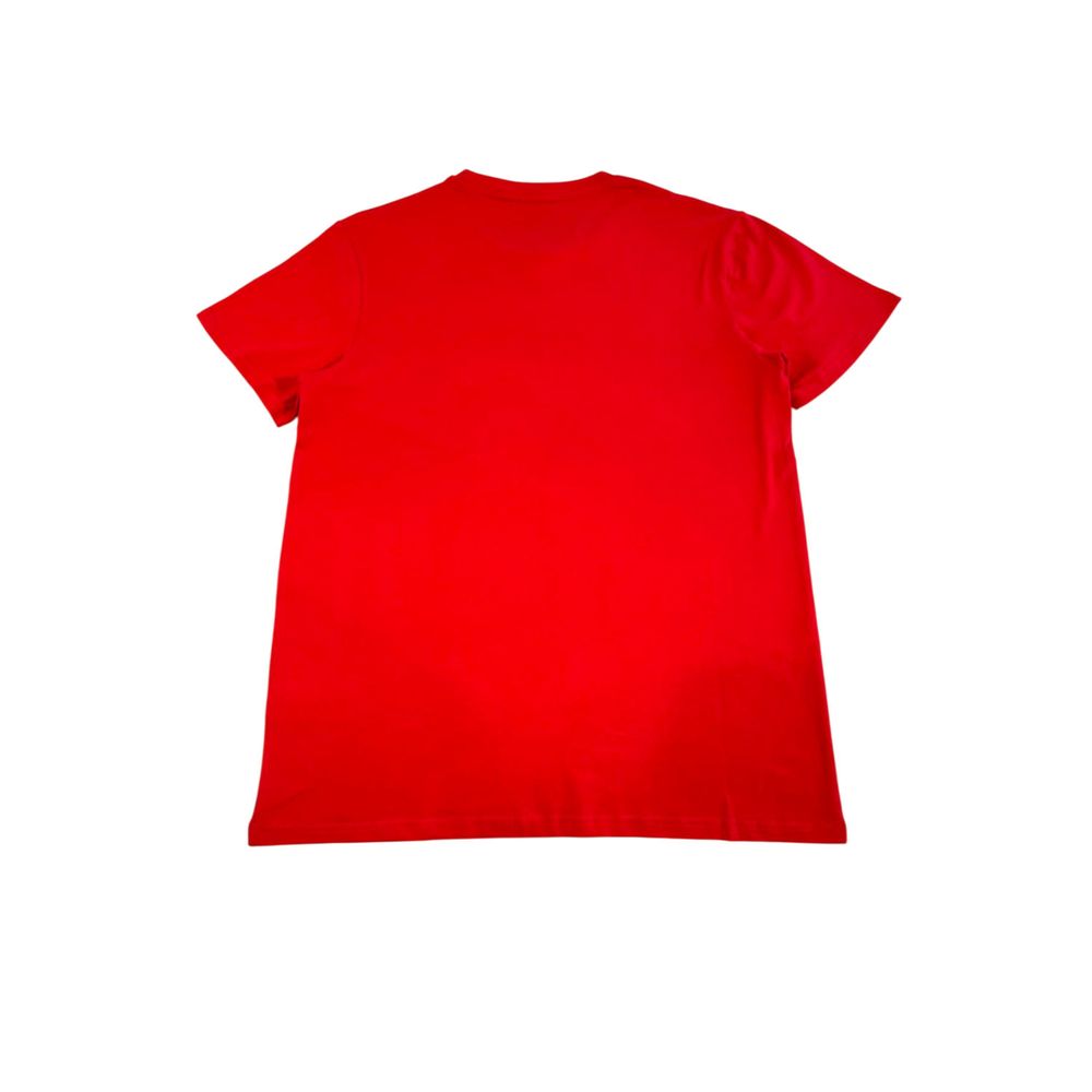 Iceberg Rotes Herren-T-Shirt aus Baumwolle
