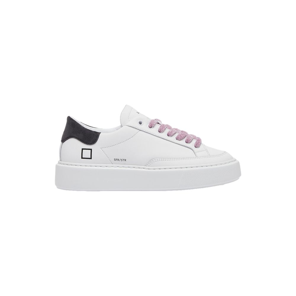 DATE Beige Ledersneaker