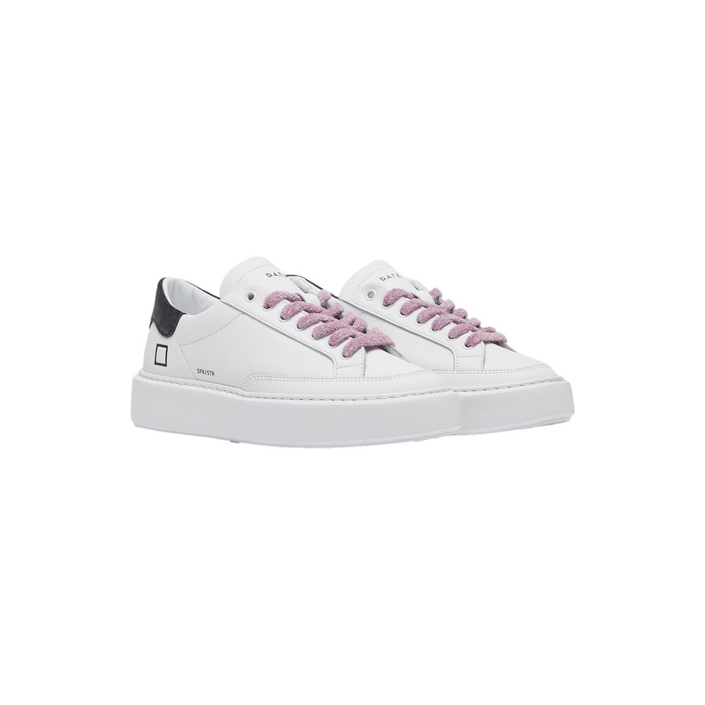 DATE Beige Ledersneaker