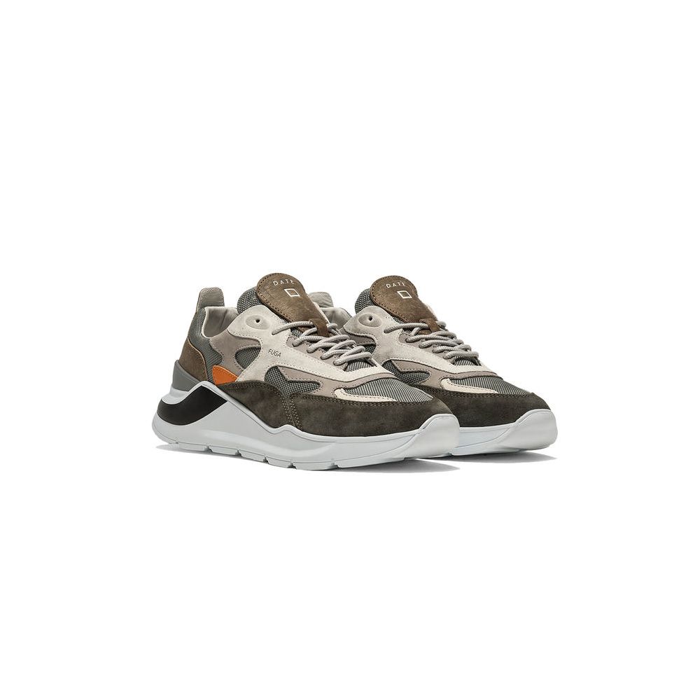 DATE Grauer Ledersneaker