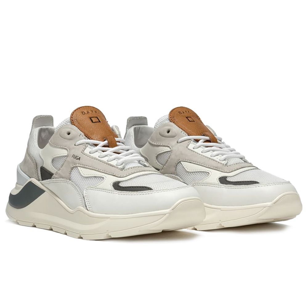 DATE Sneaker aus weißem Leder