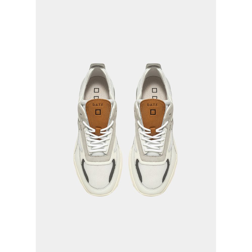 DATE Sneaker aus weißem Leder