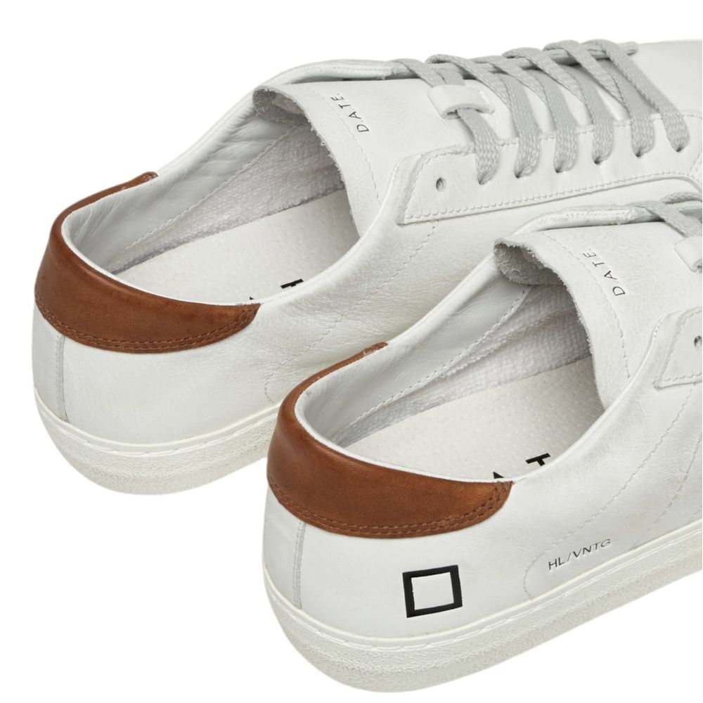 DATE Sneaker aus weißem Leder