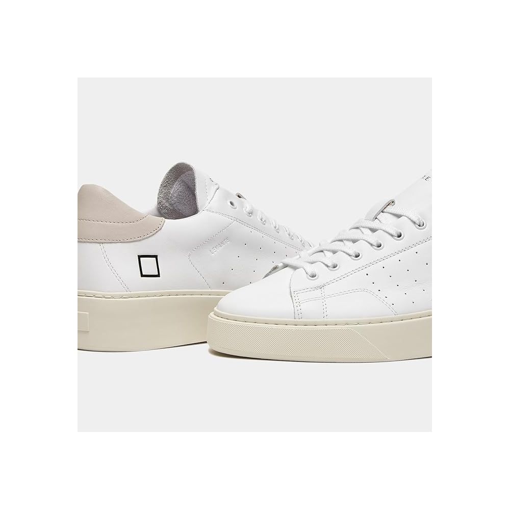 DATE Sneaker aus weißem Leder