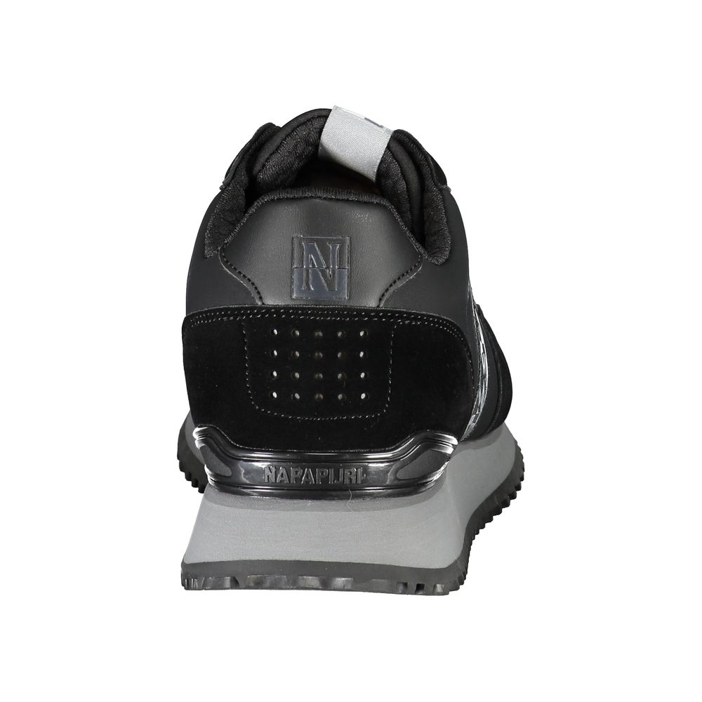 Napapijri – Elegante schwarze Sneakers mit kontrastierender Spitze