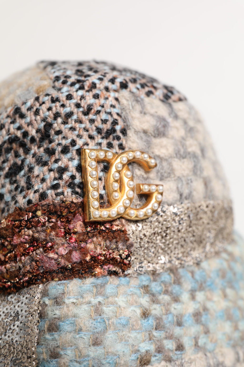Dolce & Gabbana Multicolor Patchwork Embellished Bucket Hat