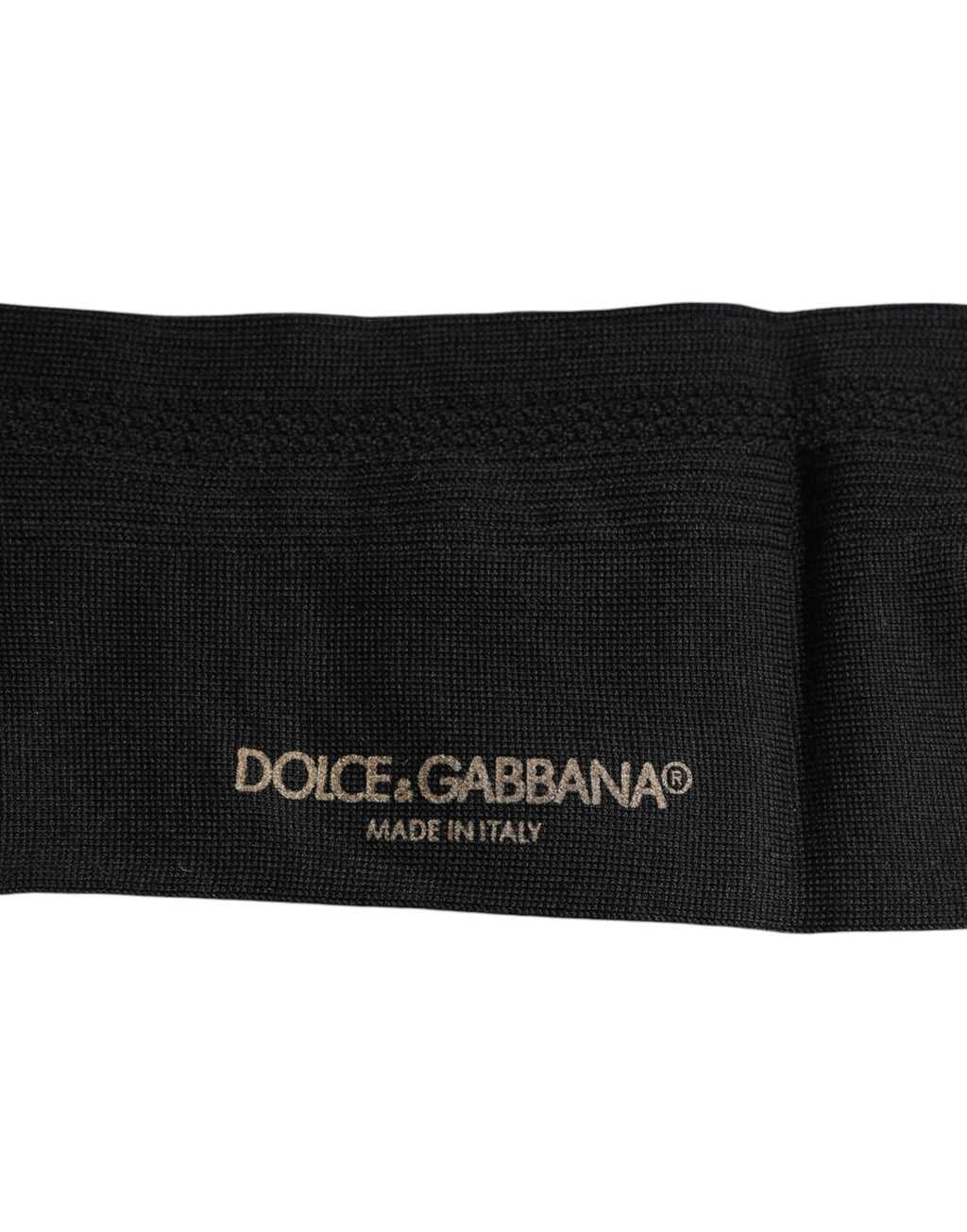 Dolce &amp; Gabbana – Wadenlange Herrensocken mit Stretch-Logo in Schwarz