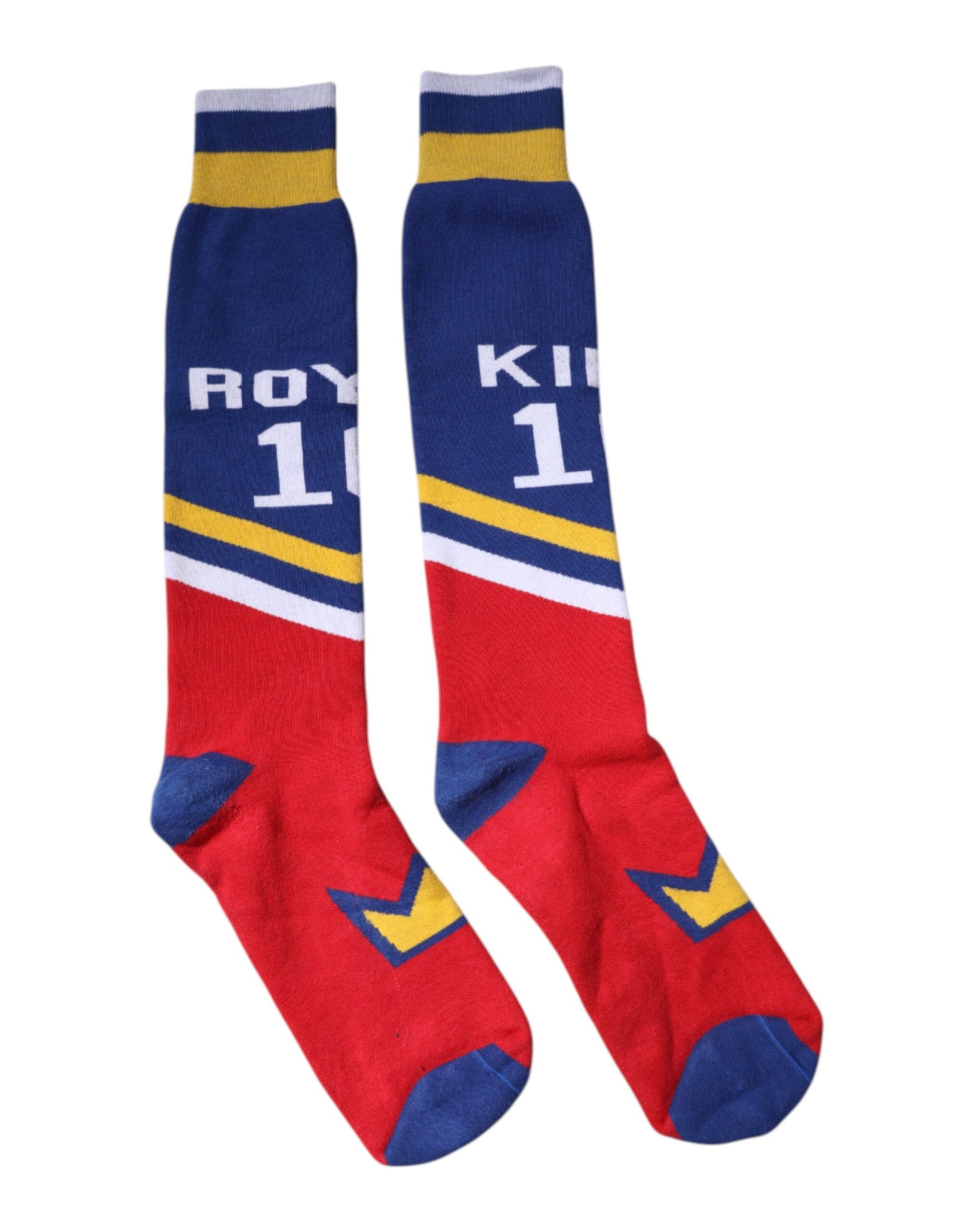 Dolce &amp; Gabbana – Mehrfarbig bedruckte Wadensocken aus Baumwolle