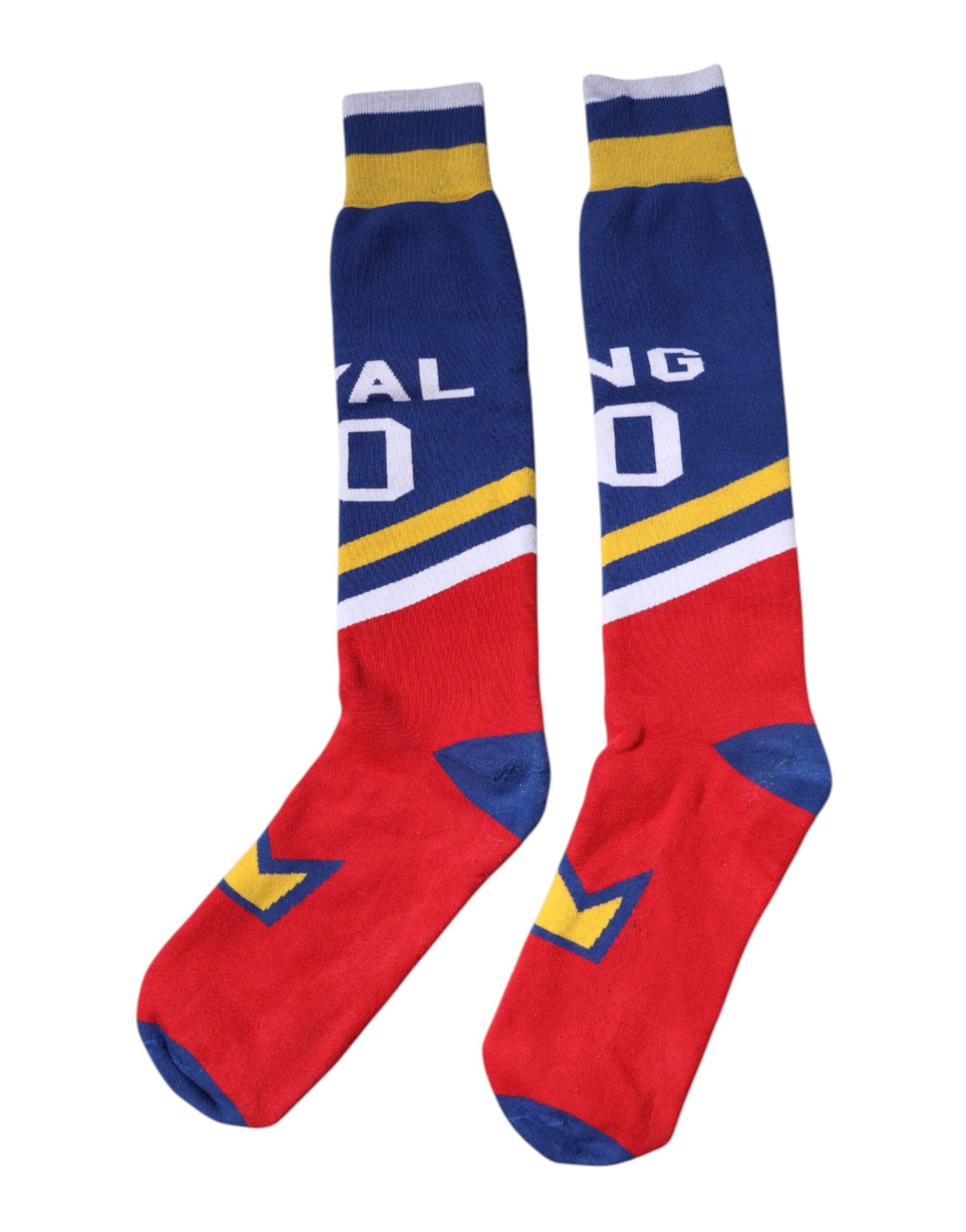 Dolce &amp; Gabbana – Mehrfarbig bedruckte Wadensocken aus Baumwolle