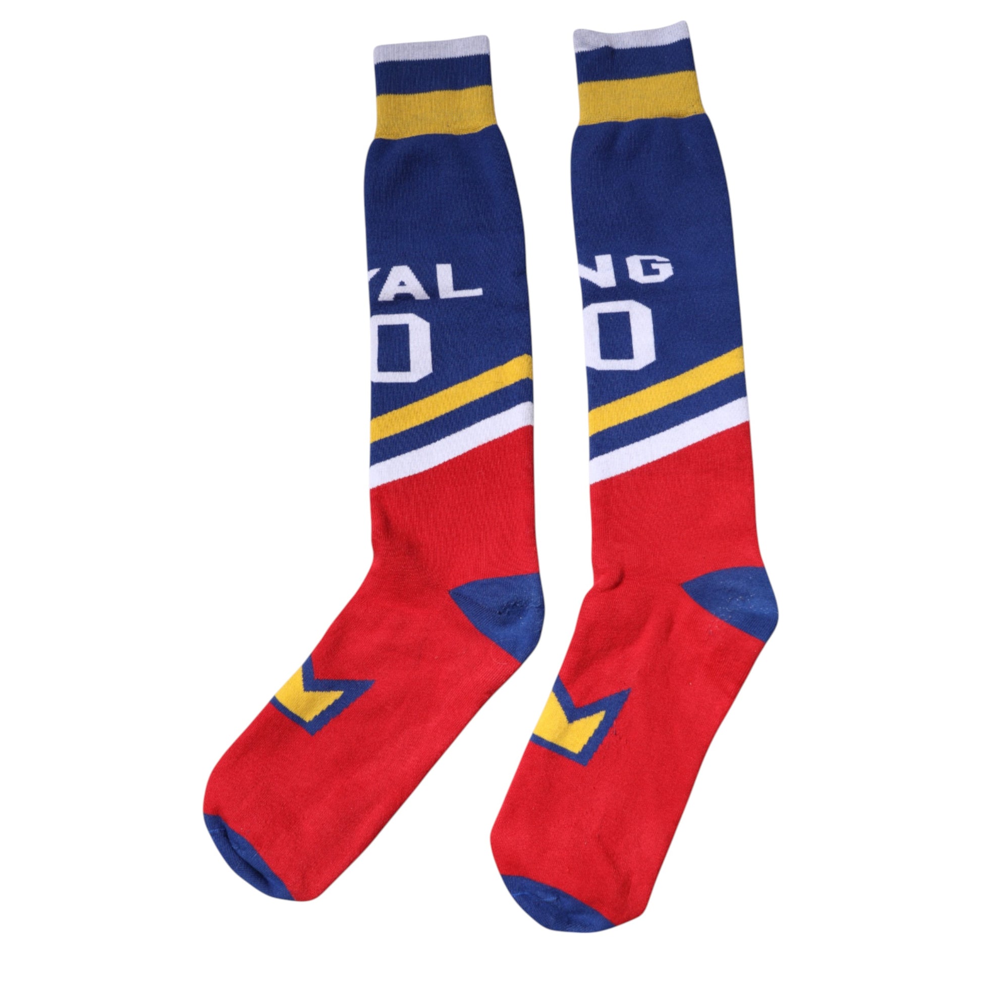 Dolce &amp; Gabbana – Mehrfarbig bedruckte Wadensocken aus Baumwolle