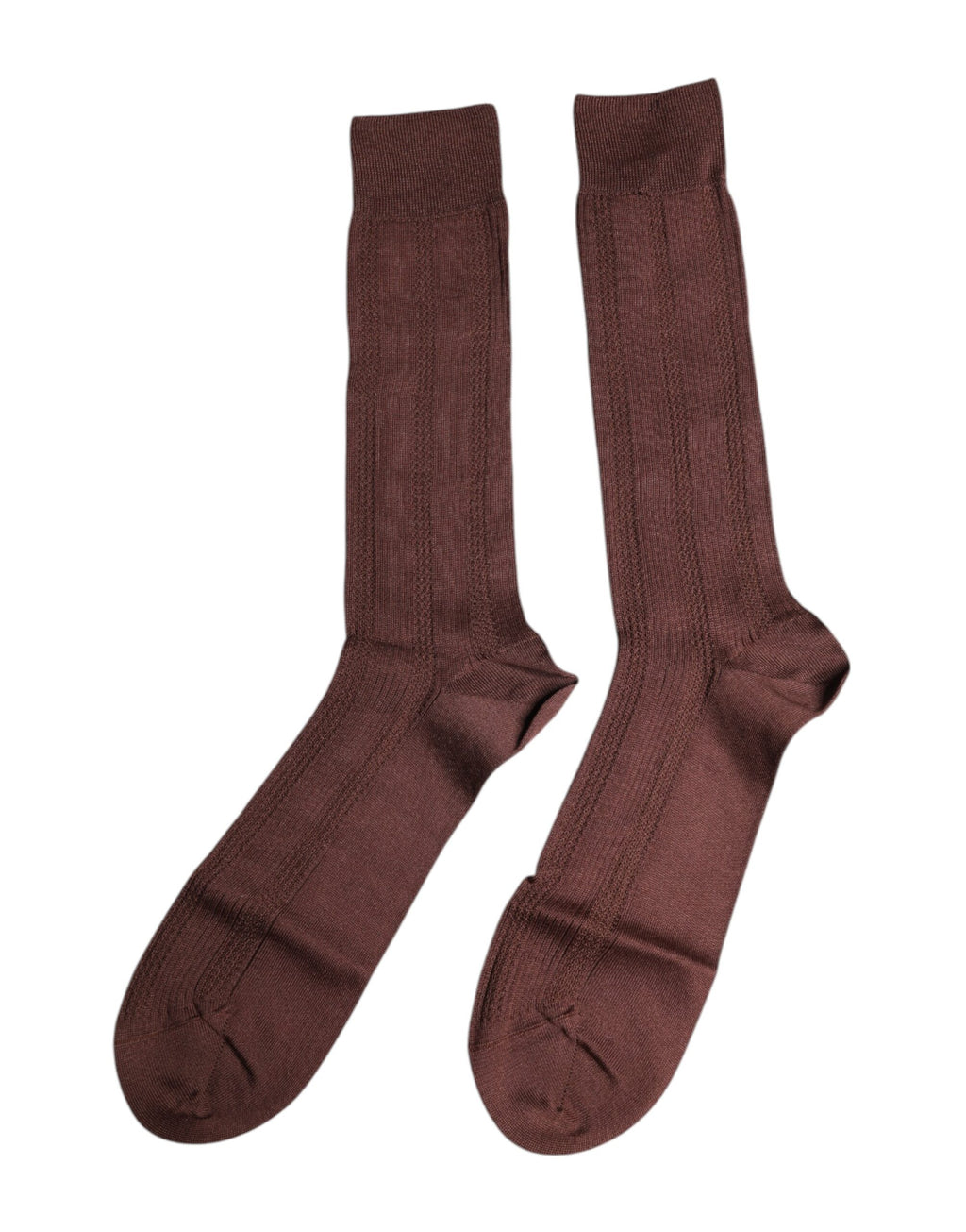 Dolce &amp; Gabbana – Wadenlange Socken mit Stretch-Logoprint in Braun