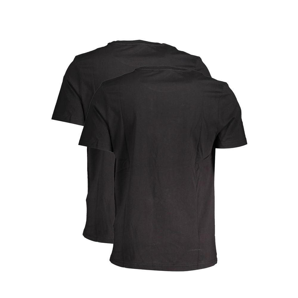 Fila Schwarzes Baumwoll-Herren-T-Shirt