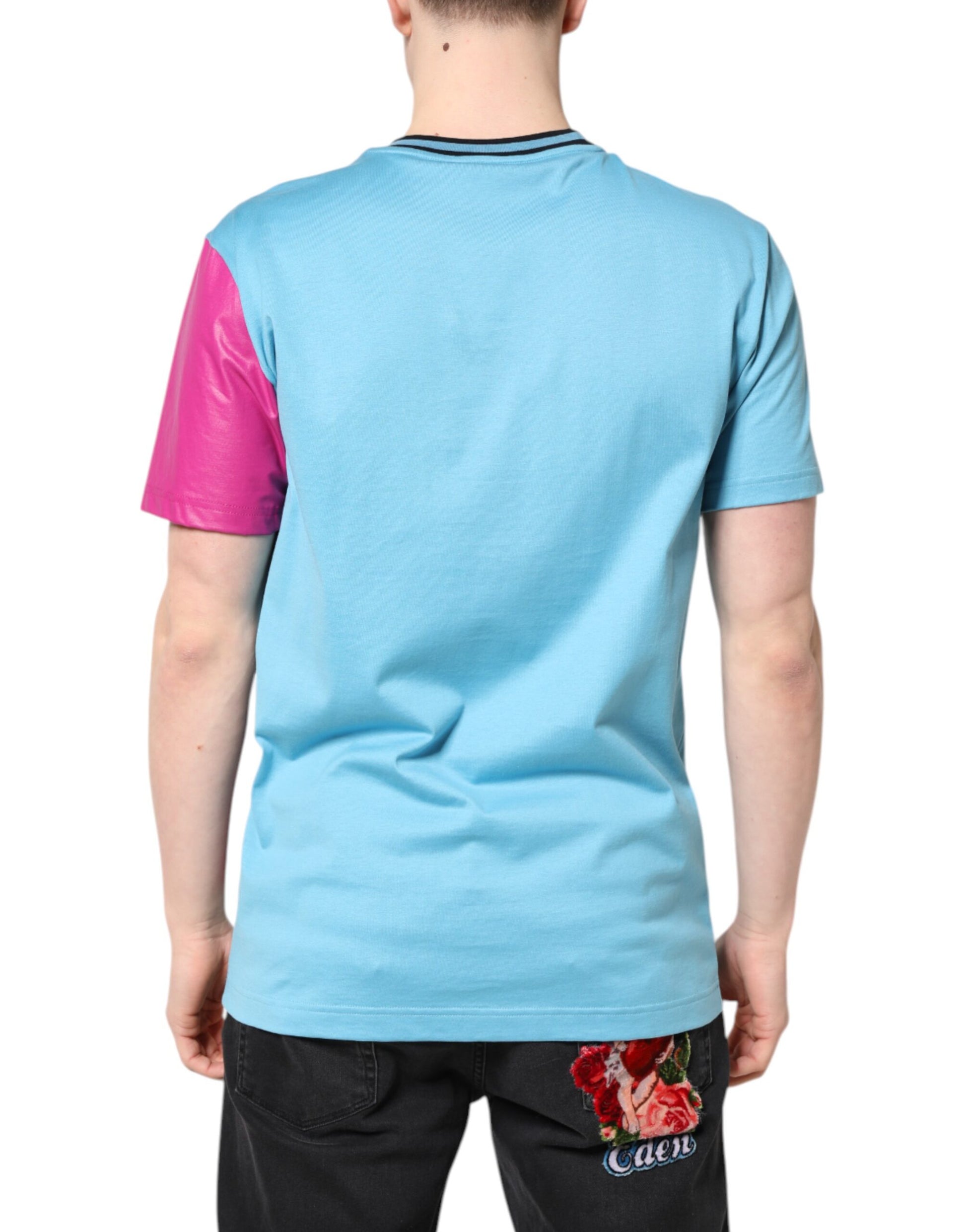 Dolce &amp; Gabbana – Kurzärmliges T-Shirt mit mehrfarbigem Logodruck