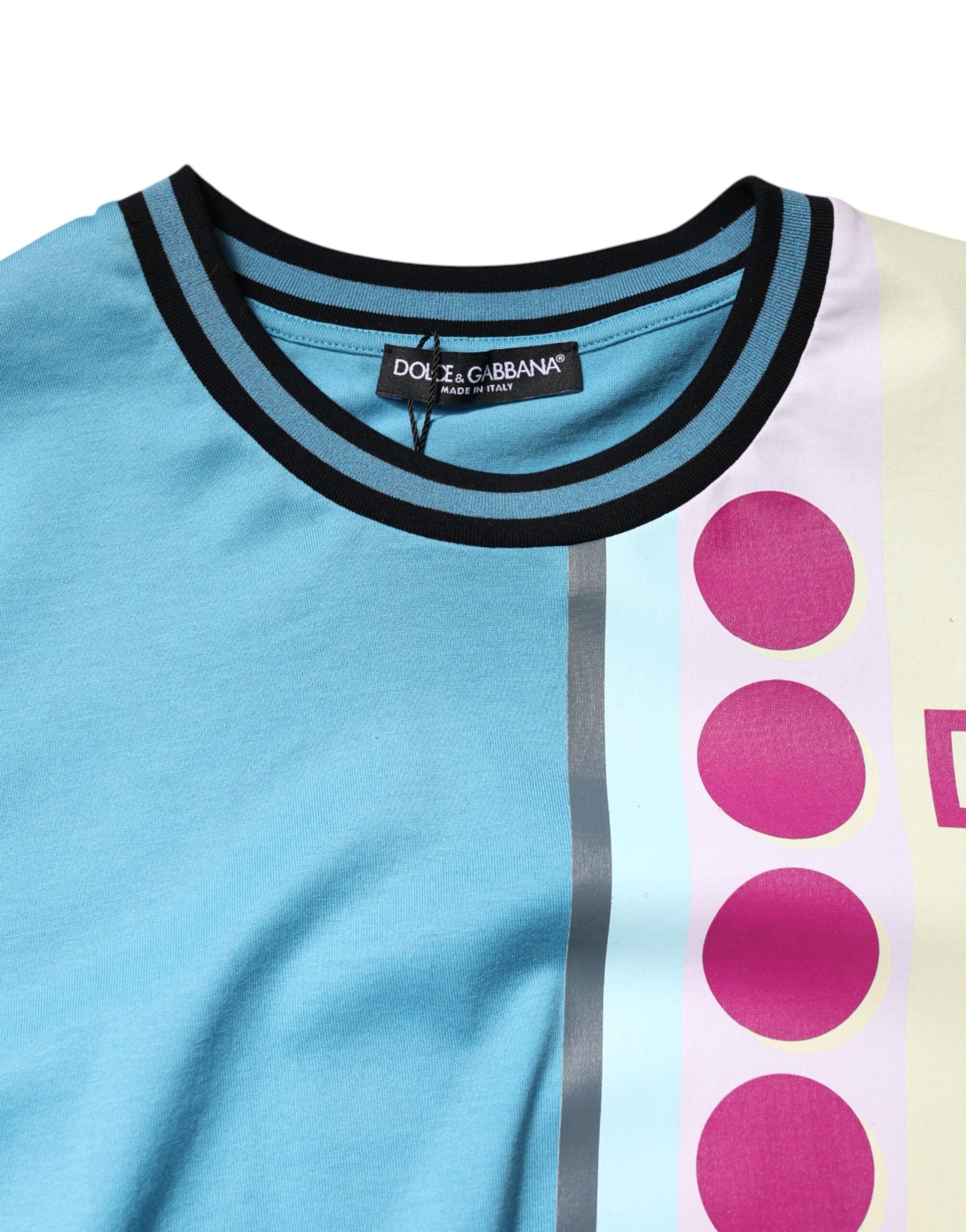 Dolce &amp; Gabbana – Kurzärmliges T-Shirt mit mehrfarbigem Logodruck