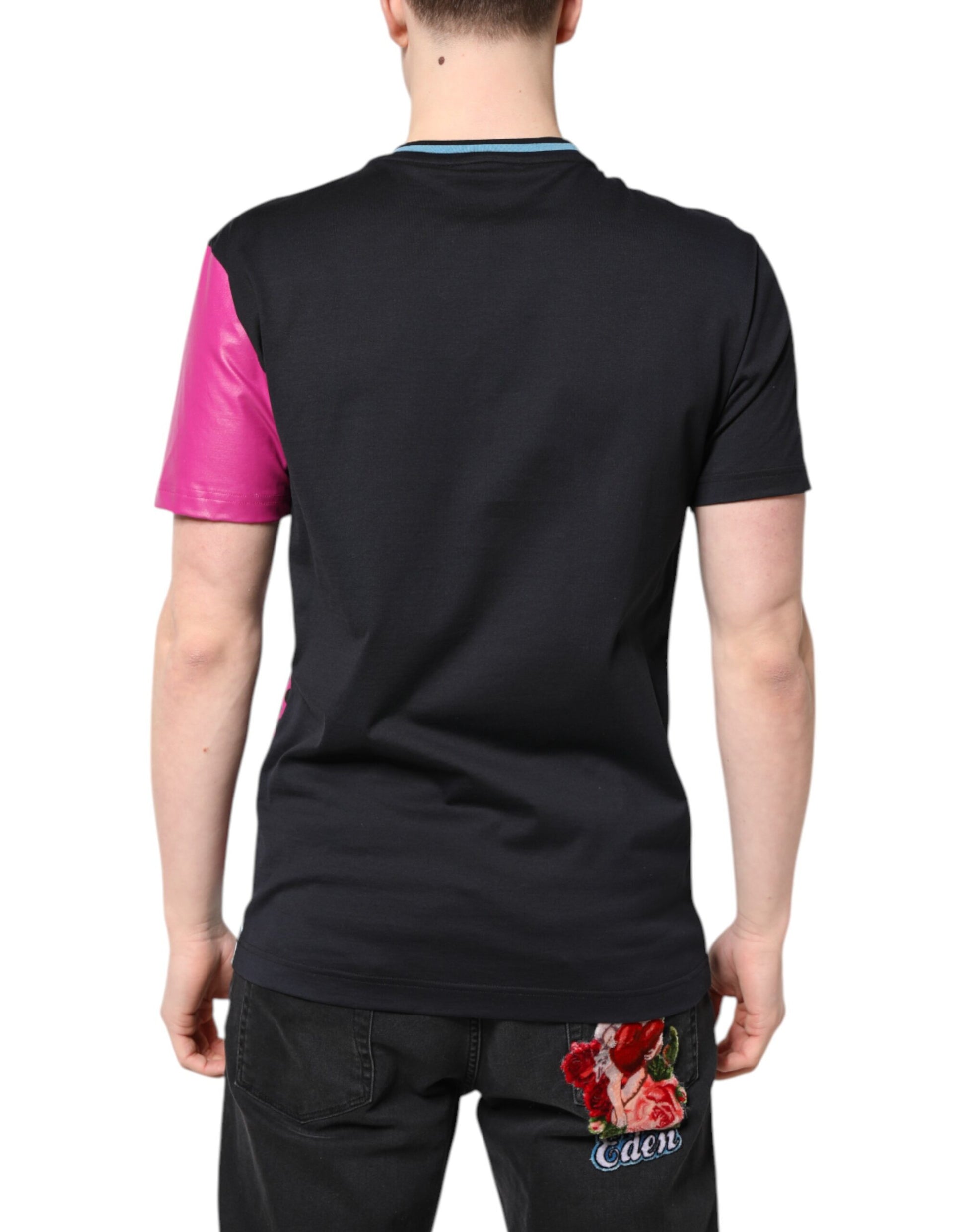 Dolce &amp; Gabbana – Kurzärmliges T-Shirt mit mehrfarbigem Logodruck