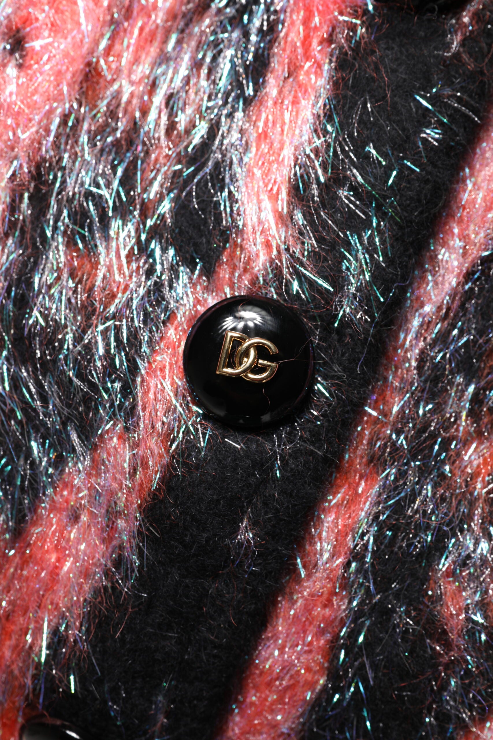 Dolce &amp; Gabbana – Roter Cardigan aus Mohairwolle mit Knopfleiste