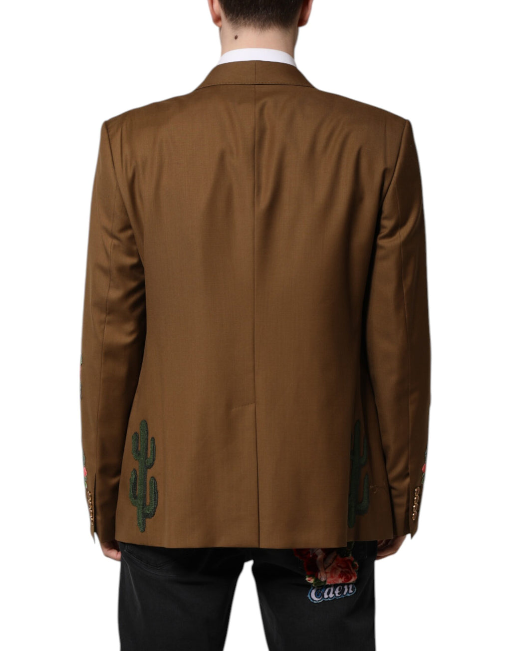 Dolce &amp; Gabbana Brauner MARTINI Einreihiger Mantelblazer