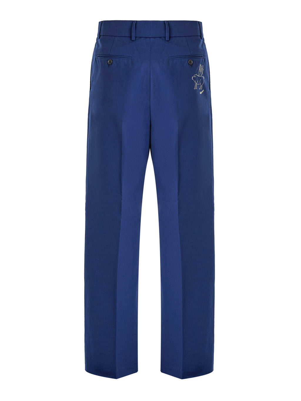 Gucci Blaue klassische Baumwollhose