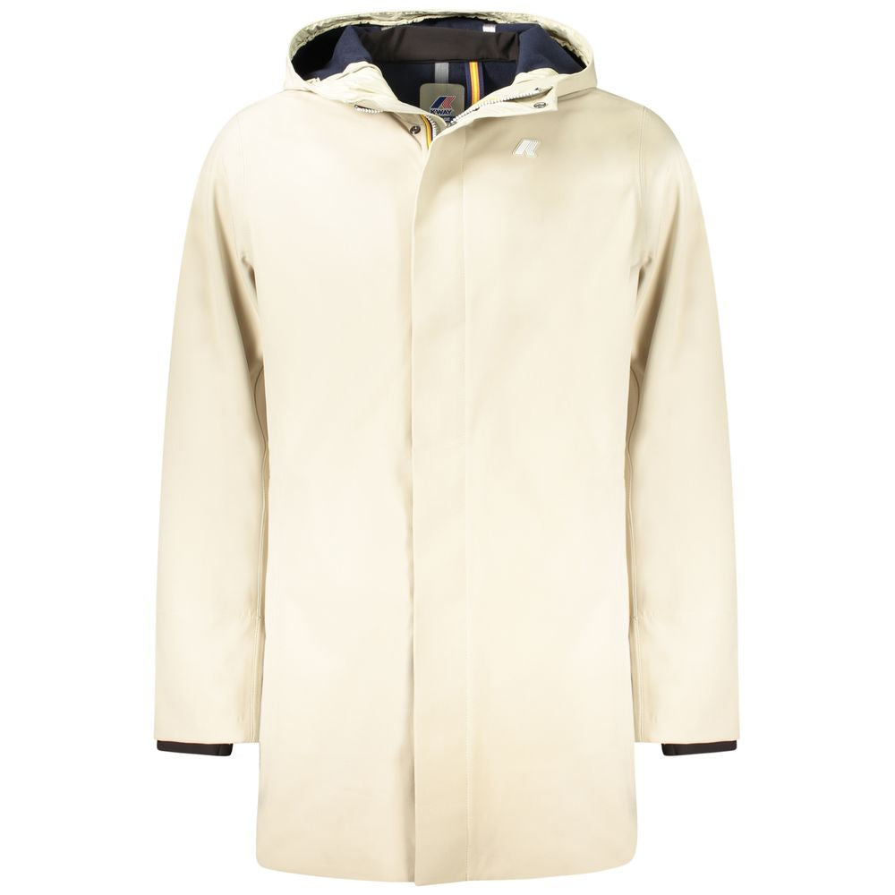 K-WAY Beige Polyester Herrenjacke