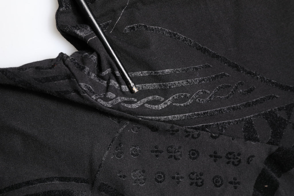 Dolce & Gabbana Black Cotton Bandana Logo Crew Neck T-shirt
