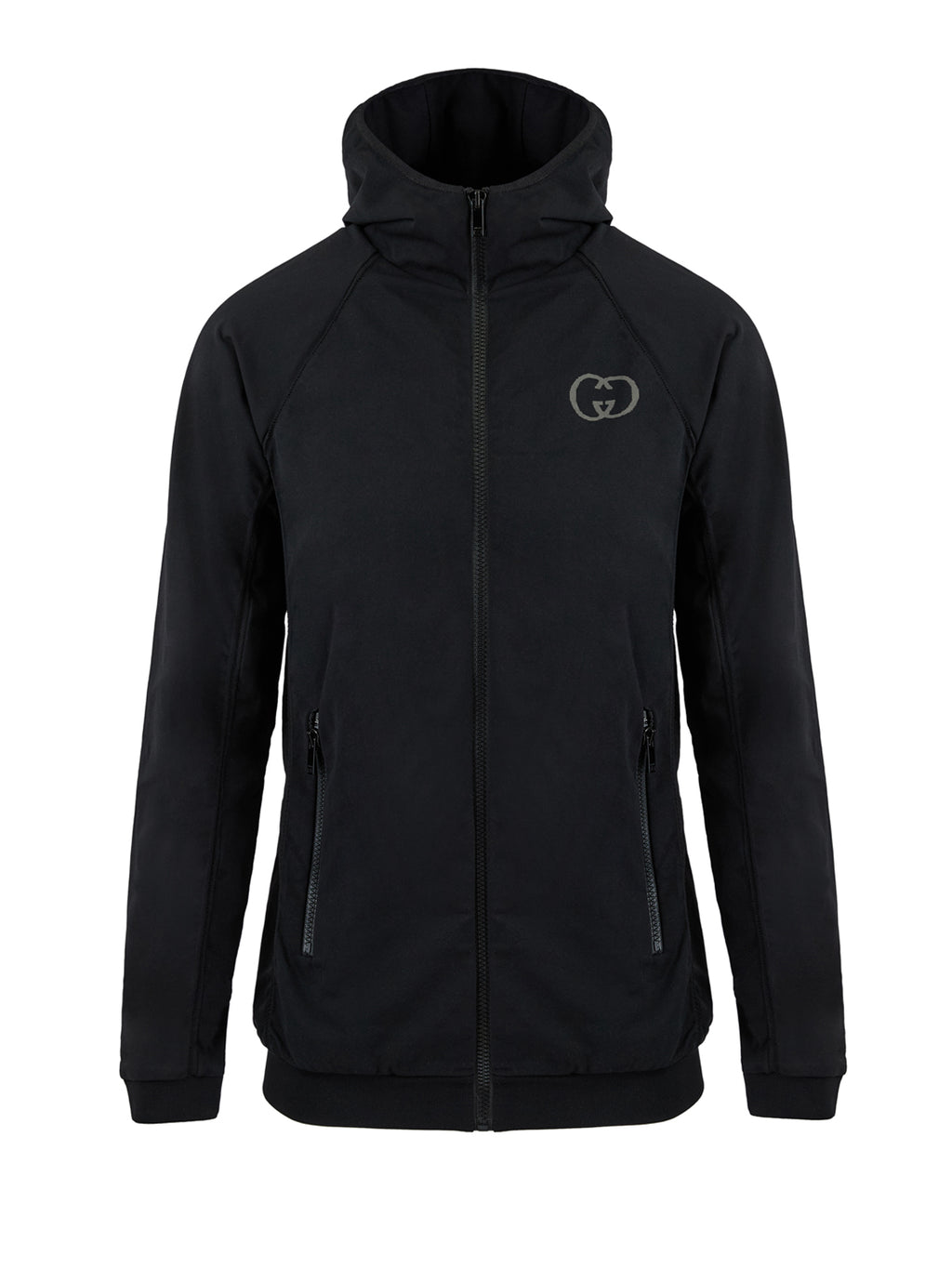 Gucci Schwarzes Polyamid-Kapuzensweatshirt