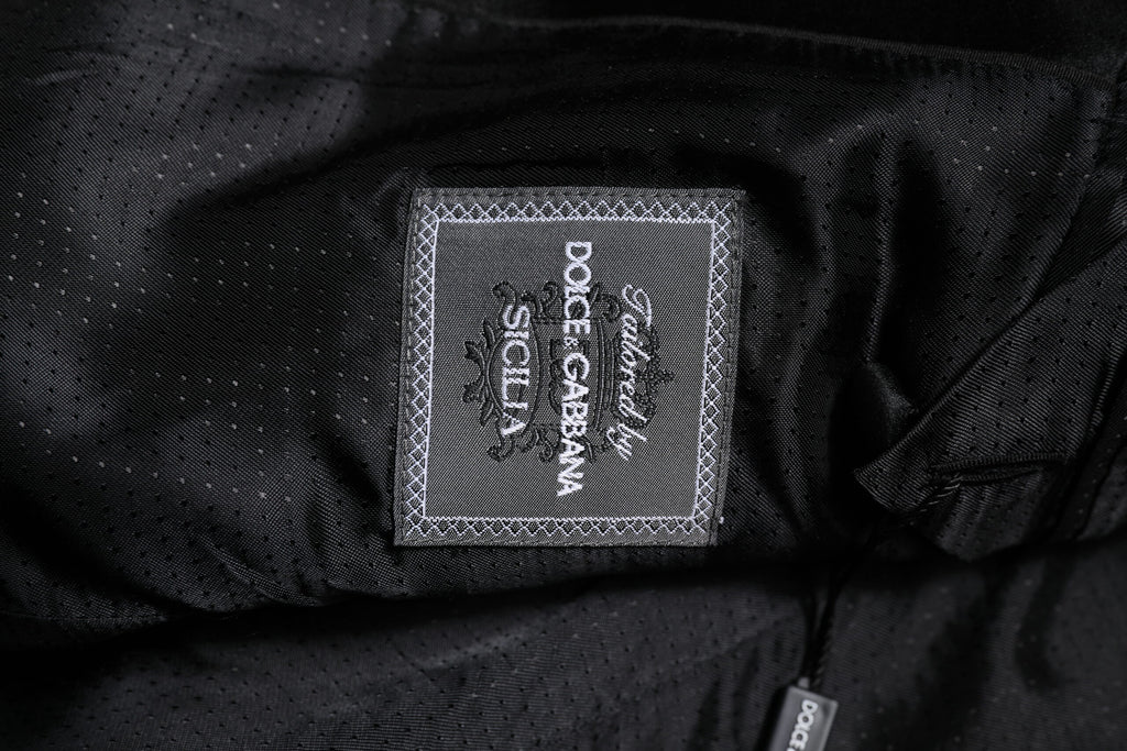 Dolce &amp; Gabbana – Rote SICILIA – Blazerjacke mit Paillettenverzierung