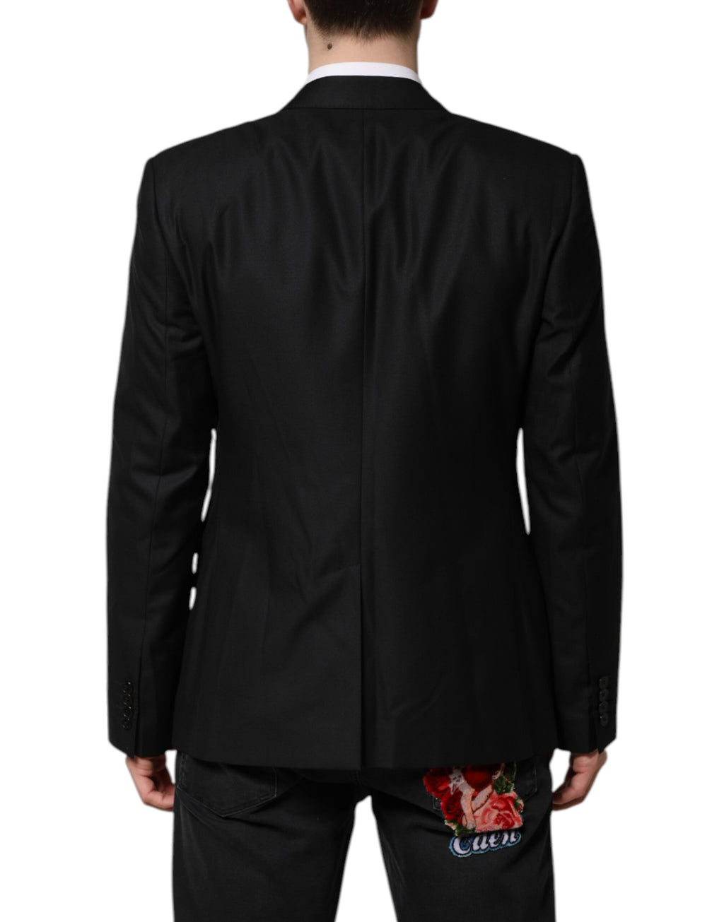 Dolce &amp; Gabbana – Schwarzer, einreihiger Anzug, 2-teilige Jacke