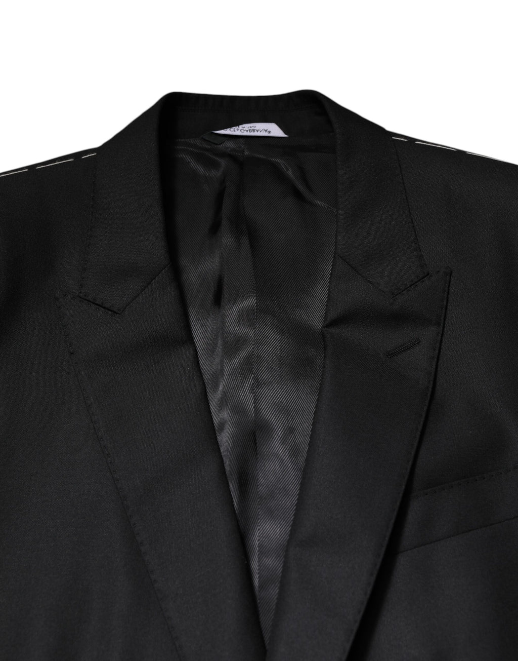 Dolce &amp; Gabbana – Schwarzer, einreihiger Anzug, 2-teilige Jacke