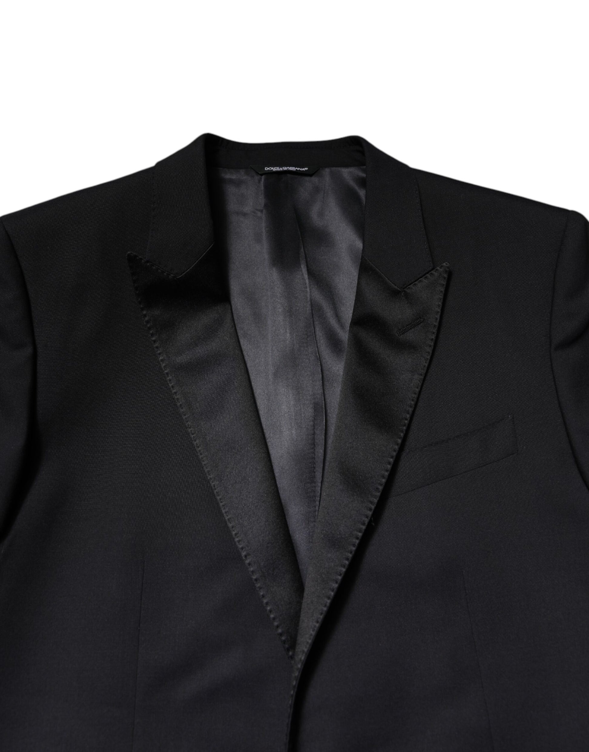 Dolce &amp; Gabbana Dunkelblauer MARTINI Wollanzug 2-teilige Jacke