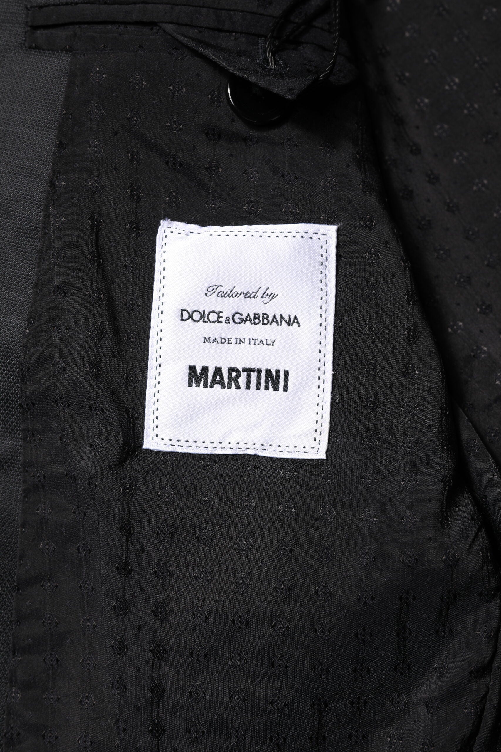 Dolce &amp; Gabbana Dunkelgrauer MARTINI 2-teiliger einreihiger Anzug
