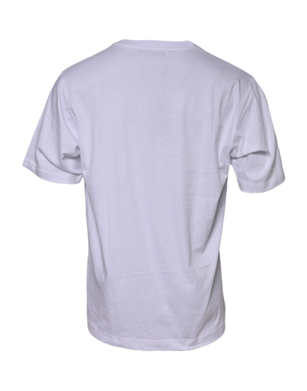 Dolce &amp; Gabbana – Weißes Baumwoll-T-Shirt mit Rundhalsausschnitt und Logo-Print