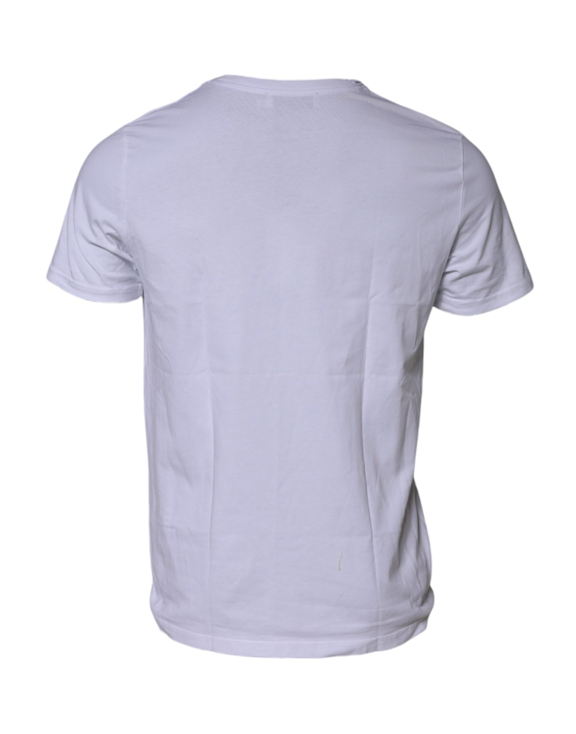 Dolce &amp; Gabbana – Weißes T-Shirt mit kurzen Ärmeln und DG-Logo-Print