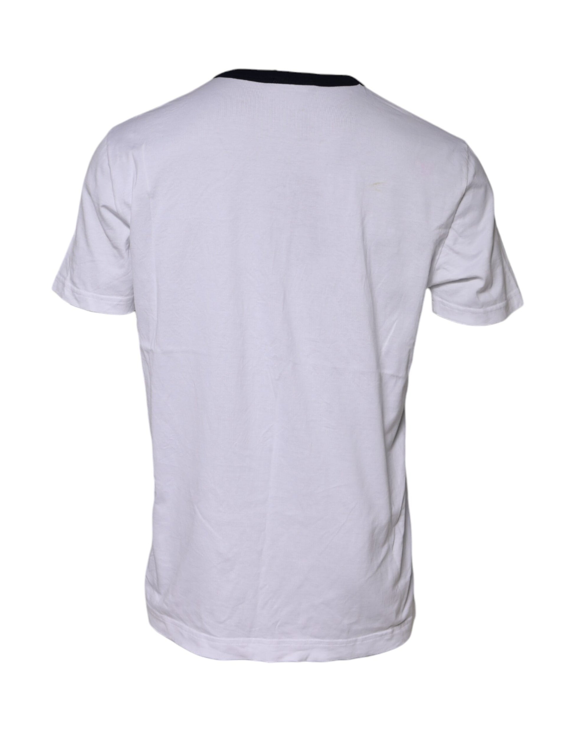 Dolce &amp; Gabbana – Weißes, kurzärmliges T-Shirt mit DG-Logo-Print