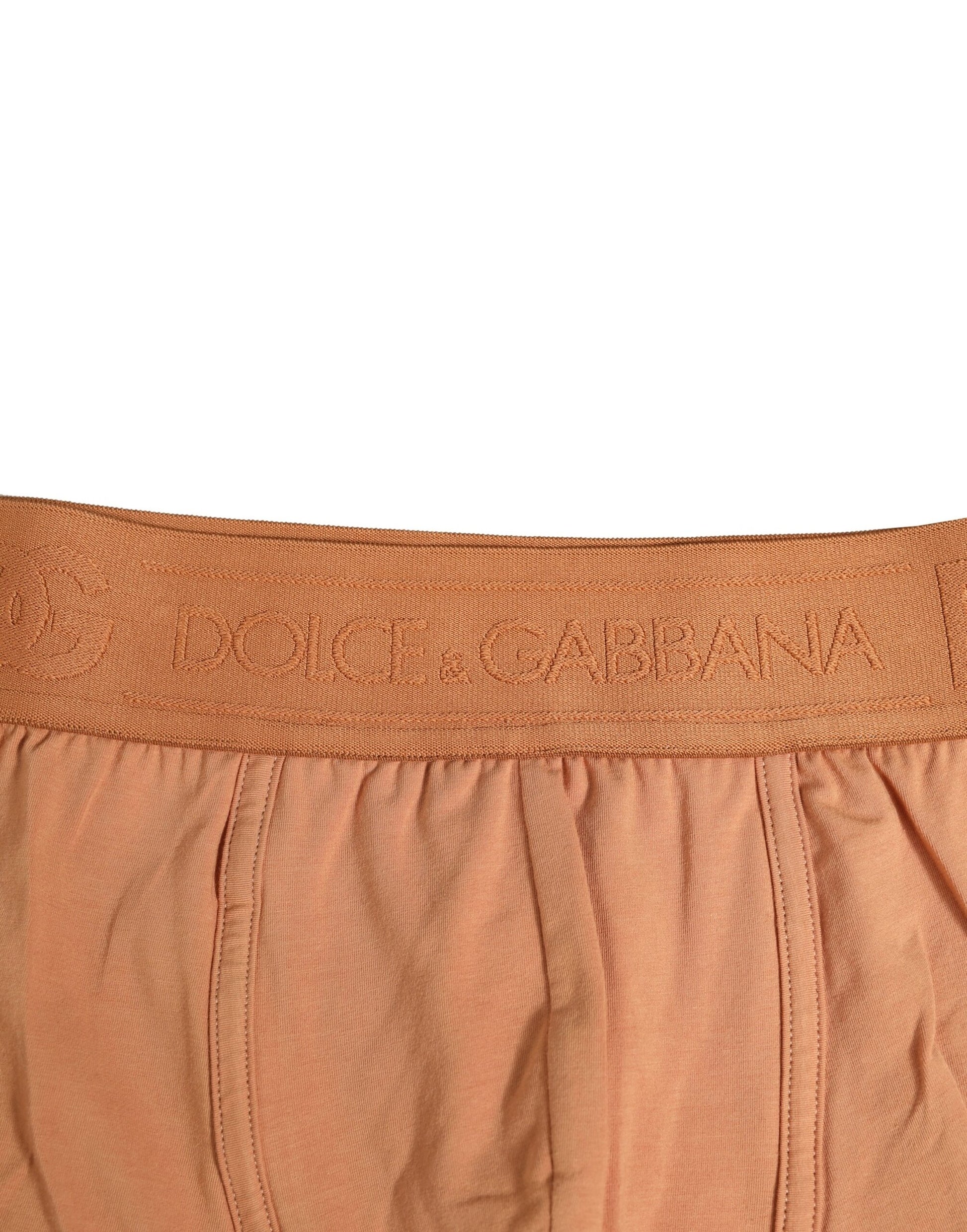 Dolce &amp; Gabbana – Boxershorts aus Stretch-Baumwolle in regulärer Passform, Braun