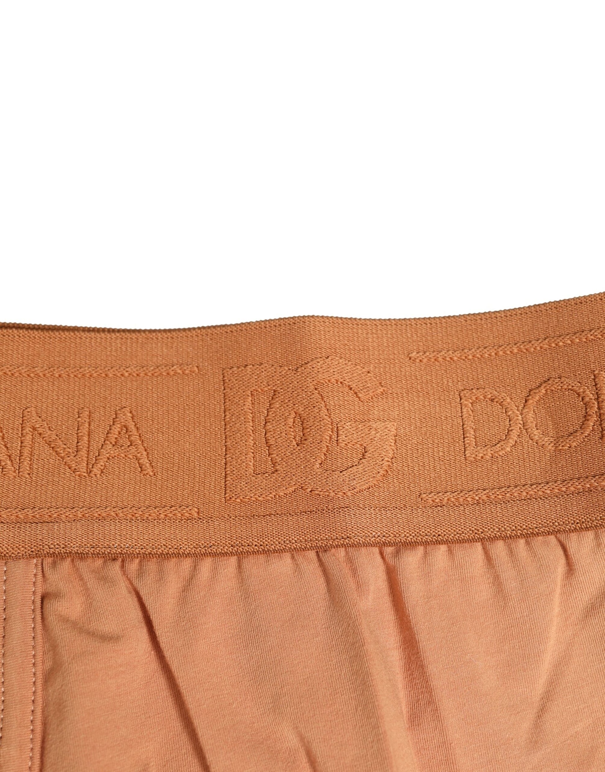 Dolce &amp; Gabbana – Boxershorts aus Stretch-Baumwolle in regulärer Passform, Braun